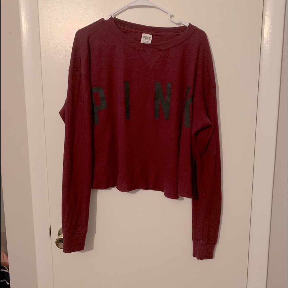 Victoria’s secret PINK cropped thermal size L